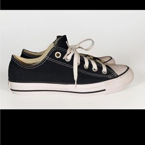 Converse Chuck Taylor All Star Ox Canvas Sneaker Black M9166 M6 W8 - New!!